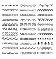 set of hand drawn dividers vector image