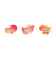 summer party design templates with fluid shapes vector image