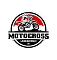 adventure sport motocross badge emblem logo vector image