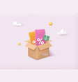 online shopping tag price 3d render discount vector image