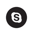 skype icon vector image vector image