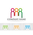 adoption community network and social icon design vector image