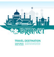 brunei travel destination vector image