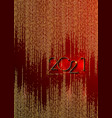 golden 2021 new year red banner christmas theme vector image vector image
