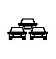 traffic jam icon symbol and sign isolated vector image vector image