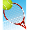 tennis background vector image vector image