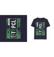 tropical mode stylish graphic tee design vector image vector image
