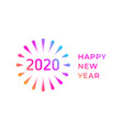 happy new year 2020 greeting card design vector image vector image