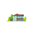 house home icon bungalow cottage and real estate vector image vector image