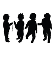 baby silhouette vector image