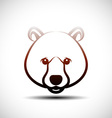 bear icon vector image