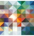 bright abstract shining triangles background vector image