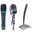 microphones vector image