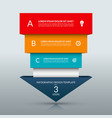 up arrow infographic template vector image vector image