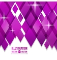 abstract background of purple diamonds vector image