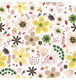 amazing floral seamless pattern vector image