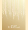 christmas golden background vector image