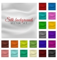 colorful satin or silk background set vector image