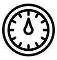 control panel linear icon car speedometer symbol vector image vector image