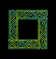 ethnic handmade frame for your design vector image