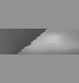 metal sheet with torn edge rip of steel page vector image vector image