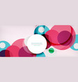 trendy simple circle abstract background dynamic vector image