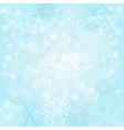 background of snowflakes vector image