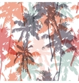 seamless pattern with palm trees vector image vector image