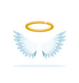 wings and halo angel concept vector image