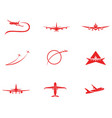 airplane icon design vector image