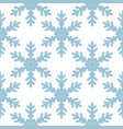 seamless pattern with snowflakes on white vector image