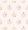 simple leaves creative pastel light pattern vector image vector image