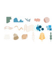 abstract shape set vector image