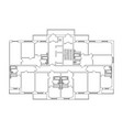 house plan vector image vector image