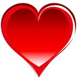 red heart symbol vector image vector image