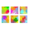 set of abstract colorful geometric polygonal vector image vector image