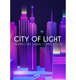 3d city concept urban background vector image