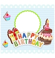 birthday card vector image