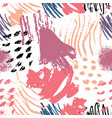 colorful abstract scribbles seamless pattern vector image