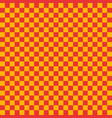 red and yellow checkered background vector image