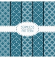 set of geometric national blue japanese seamless vector image