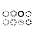 grunge hearts frames heart and flowers brush vector image