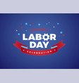 happy labor day celebration text - usa vector image