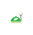 organic food logo template vector image