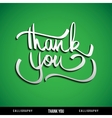 lettering thank you vector image