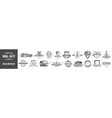 set of insurance labels vector image