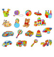 toy icon collection - color vector image