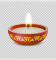 candle tealight or tea light 3d realistic icon vector image vector image