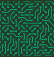 circuit board green seamless pattern background vector image vector image