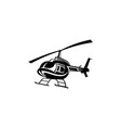 helicopter icon vector image vector image